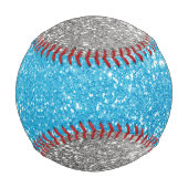 Blue Glitzer Baseball (Rückseite)