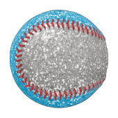 Blue Glitzer Baseball (Vorderseite Links)