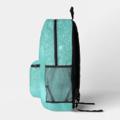 Blue Glitzer Bedruckter Rucksack (Rechts)