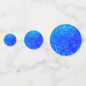 Blue Glitzer Birthday Confetti Konfetti (Rückseiten)