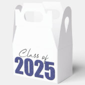 Blue Glitzer Class 2025 Geschenkschachtel (Offen)