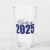 Blue Glitzer Class 2025 Glas (Vorderseite)