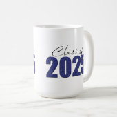 Blue Glitzer Class 2025 Kaffeetasse (VorderseiteRechts)