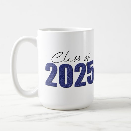 Blue Glitzer Class 2025 Kaffeetasse (Links)