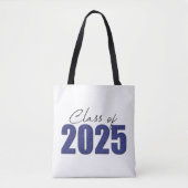 Blue Glitzer Class 2025 Tasche (Vorderseite)