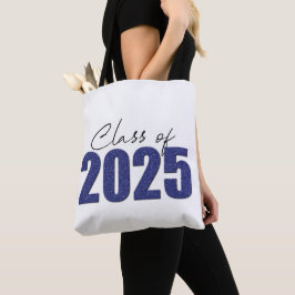 Blue Glitzer Class 2025 Tasche
