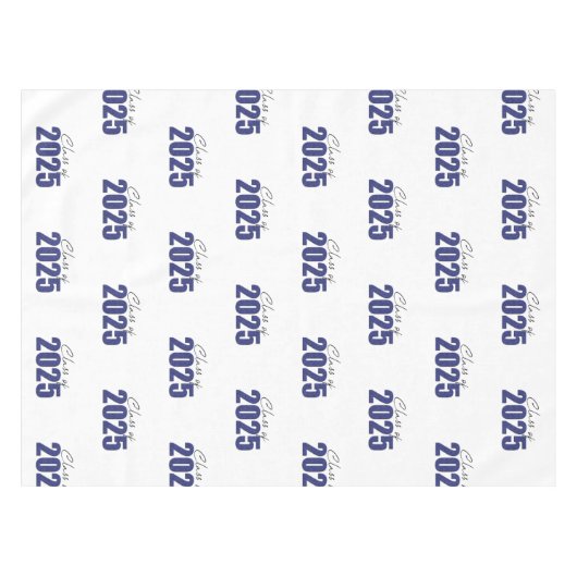 Blue Glitzer Class 2025 Tischdecke (Vorderseite (Horizontal))