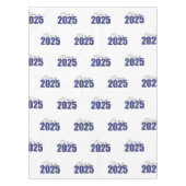 Blue Glitzer Class 2025 Tischdecke (Vorderseite)