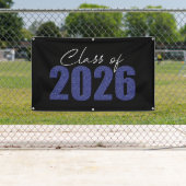 Blue Glitzer Class 2026 Banner (Insitu)