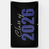 Blue Glitzer Class 2026 Banner (Vertikal)