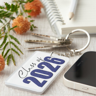 Blue Glitzer Class 2026 Schlüsselanhänger