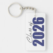 Blue Glitzer Class 2026 Schlüsselanhänger (Vorderseite)