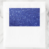 Blue Glitzer Classic Square Sticker (Tasche)