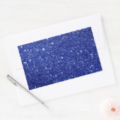 Blue Glitzer Classic Square Sticker (Umschlag)