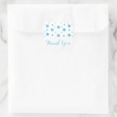 Blue Glitzer Confetti Wedding Danke Stickers (Tasche)