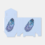 Blue Glitzer Feather Geschenkboxen Geschenkschachtel (Ungefaltet)