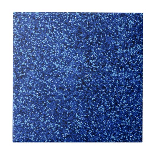 Blue Glitzer Fliese (Vorderseite)