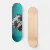 Blue Glitzer Funkelnd Schwarz-weiß Panda Sparkle Skateboard (Vorderseite)