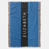 Blue Glitzer, Glitzer Hintergrund, Ihr Name Decke (Vorderseite Vertikal)