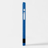 Blue Glitzer, Glitzer Hintergrund, Ihr Name iPhone Hülle (Linke Seite)