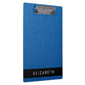 Blue Glitzer, Glitzer Hintergrund, Ihr Name Klemmbrett (Rechts)