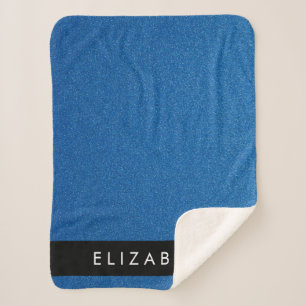 Blue Glitzer, Glitzer Hintergrund, Ihr Name Sherpadecke