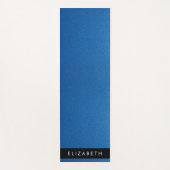 Blue Glitzer, Glitzer Hintergrund, Ihr Name Yogamatte (Vorderseite)
