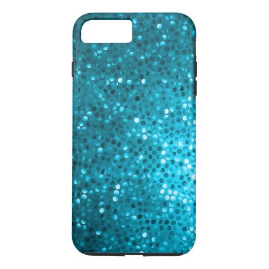 Blue Glitzer & Glitzern Case-Mate iPhone Hülle (Rückseite)