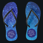 Blue Glitzer Junggeselinnen-Abschied Badesandalen<br><div class="desc">Blue Glitzer Weekend Bachelorette Design. Dieser Junggeselinnen-Abschied flip-flops kombiniert zwei Schriftart-Größen für mehr Dynamik. Für die passenden Artikel folgen Sie bitte dem Link: Falls Sie eine Anpassung für das Design benötigen,  können Sie mich kontaktieren : szdesigns2021@gmail.com</div>