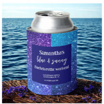 Blue Glitzer Junggeselinnen-Abschied