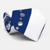 Blue Glitzer Krawatte (Gerollt)