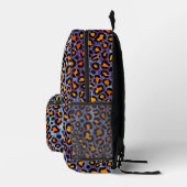 Blue Glitzer Leopard Pattern Girly Cheetah Print Bedruckter Rucksack (Rechts)