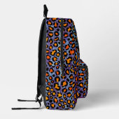 Blue Glitzer Leopard Pattern Girly Cheetah Print Bedruckter Rucksack (Links)