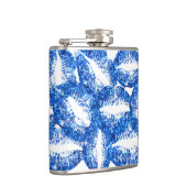 Blue Glitzer Lips #2 Flachmann (Rechts)