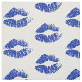 Blue Glitzer Lips #5 Stoff (Muster)