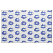 Blue Glitzer Lips #5 Stoff (Fat Quarter (45,7 x 55,9 cm))