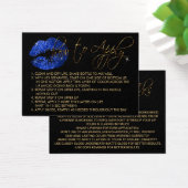 Blue Glitzer Lips - Anwenden (Schreibtisch)