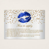 Blue Glitzer Lips on White Instructions (Vorderseite)