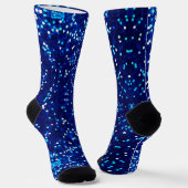 Blue Glitzer Look Socks Socken (Gewinkelt)