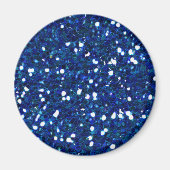 Blue Glitzer Magnet (Vorne)