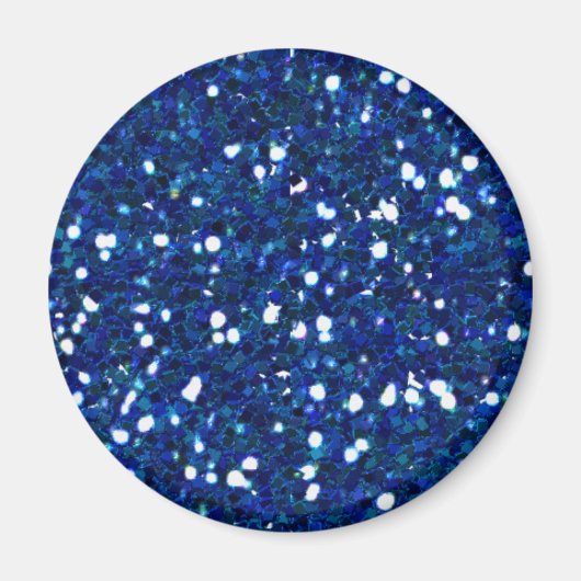 Blue Glitzer Magnet (Vorne)