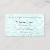 Blue Glitzer Makeup Artist Blogger Event Terminkarte (Rückseite)