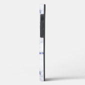 Blue Glitzer Marble Personalisiert Case-Mate iPhone Hülle (Rückseite / Links)