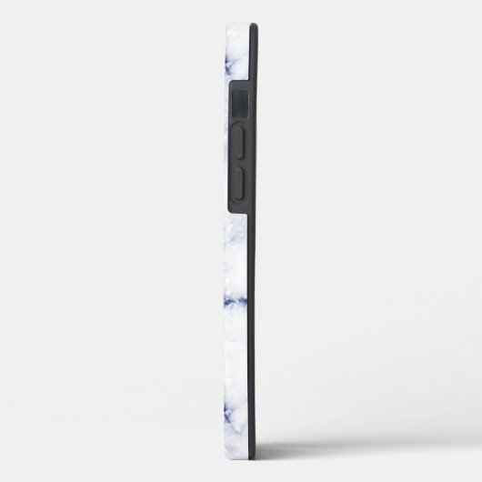 Blue Glitzer Marble Personalisiert Case-Mate iPhone Hülle (Rückseite / Links)