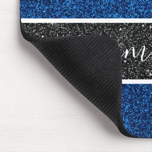 Blue Glitzer Mousepad (Ecke)