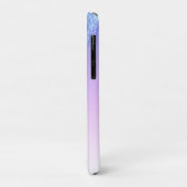 Blue Glitzer Ombré Glam Glitzern Name Case-Mate iPhone Hülle (Hinten/Links)