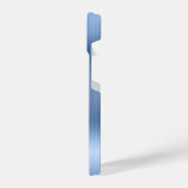 Blue Glitzer Personalisiert iPhone Hülle (Linke Seite)