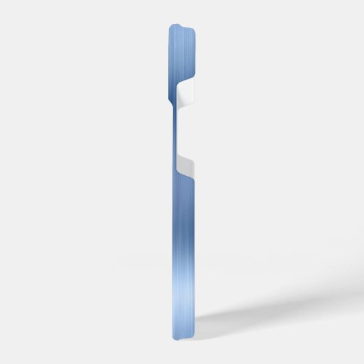 Blue Glitzer Personalisiert iPhone Hülle (Linke Seite)