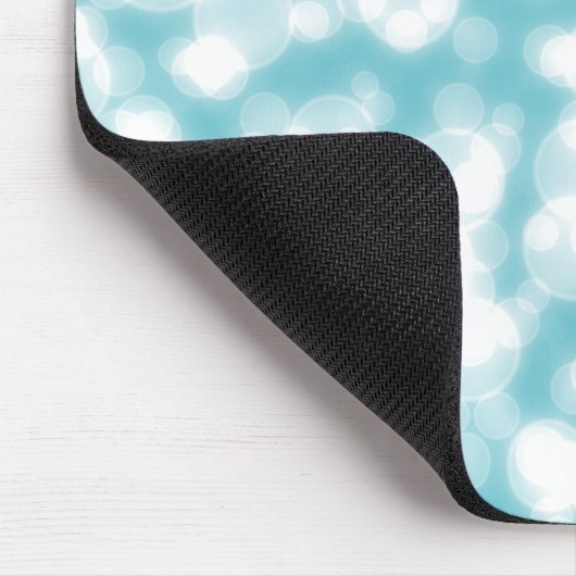 Blue Glitzer Personalize Mousepad (Ecke)