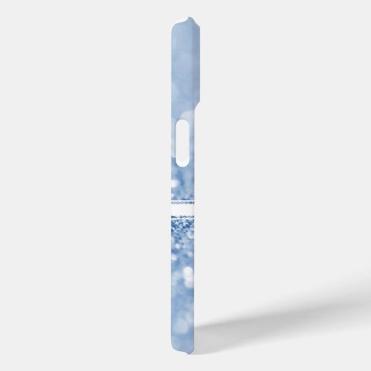 Blue Glitzer Personalize Samsung Galaxy Case (Rückseite / Rechts)